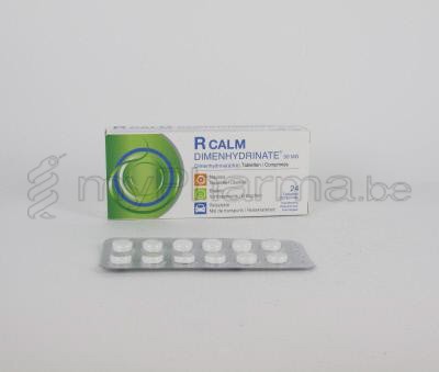 R CALM DIMENHYDRINAAT 50 MG 24 TABL                   (geneesmiddel)