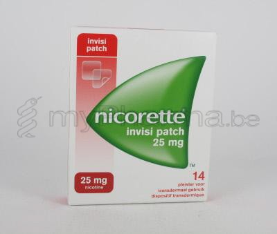 NICORETTE INVISI 25 MG 14 PLEISTERS                 (geneesmiddel)