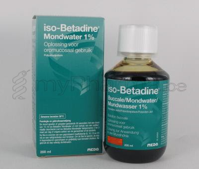 Apotheek Innesto Leopoldsburg Home > Producten A-Z - Mondspoelingen Ontsmettende mondspoelingen - ISOBETADINE 1% MONDWATER 200ML READY TO USE