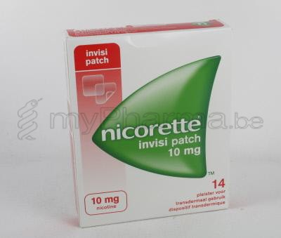 NICORETTE INVISI 10 MG 14 PLEISTERS            (geneesmiddel)