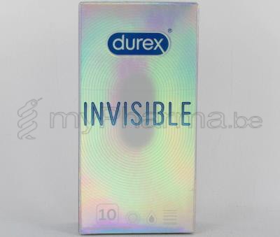 DUREX INVISIBLE EXTRA LUBRIFIE 10 condooms (medisch hulpmiddel)