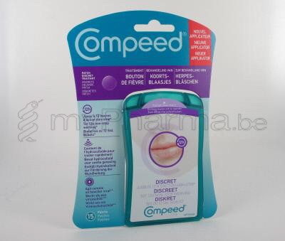 COMPEED KOORTSBLAASJES 15 patches met applicator  (medisch hulpmiddel)